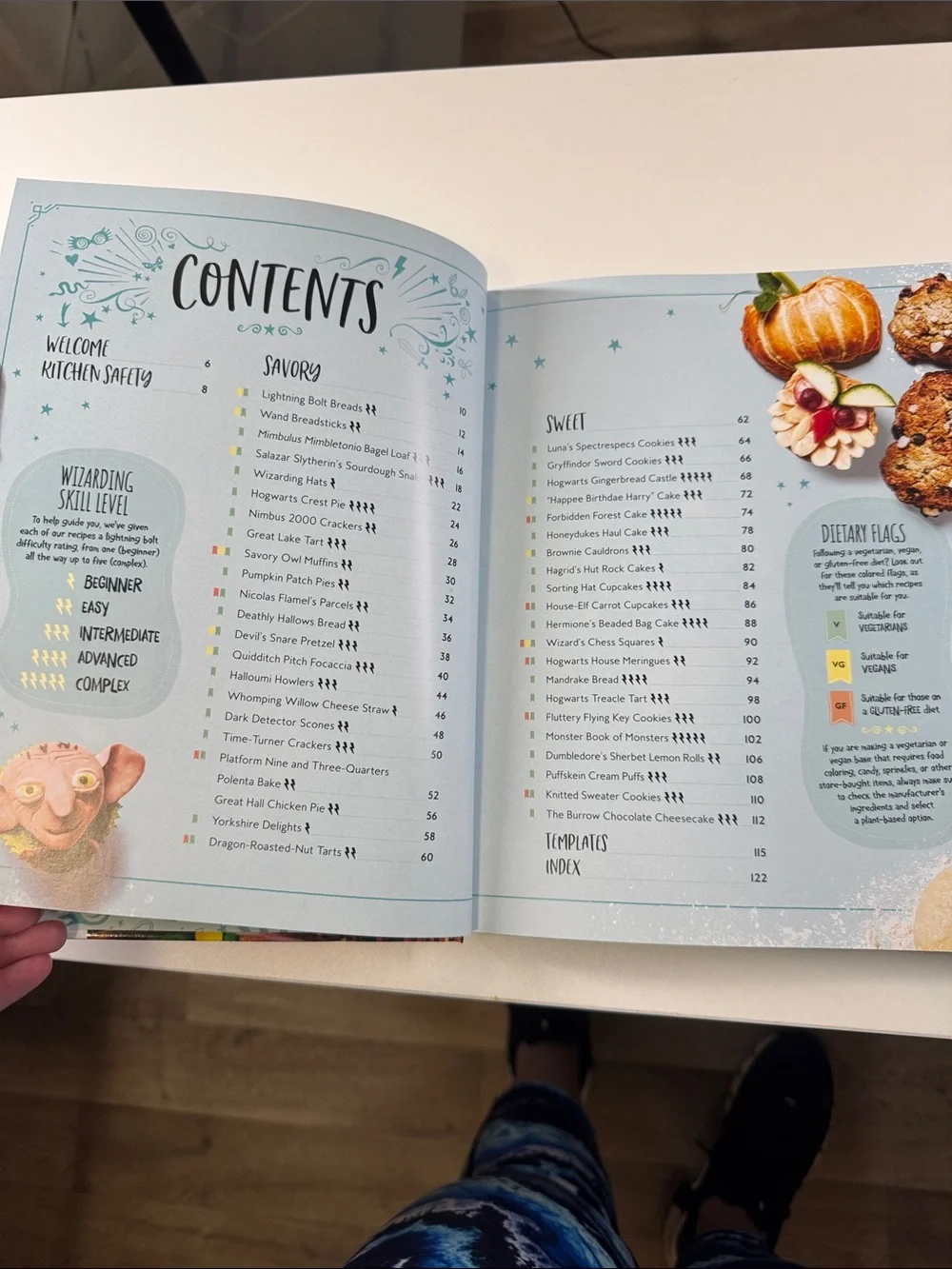The Official Harry Potter Baking Book - White Cover with Gold Lettering